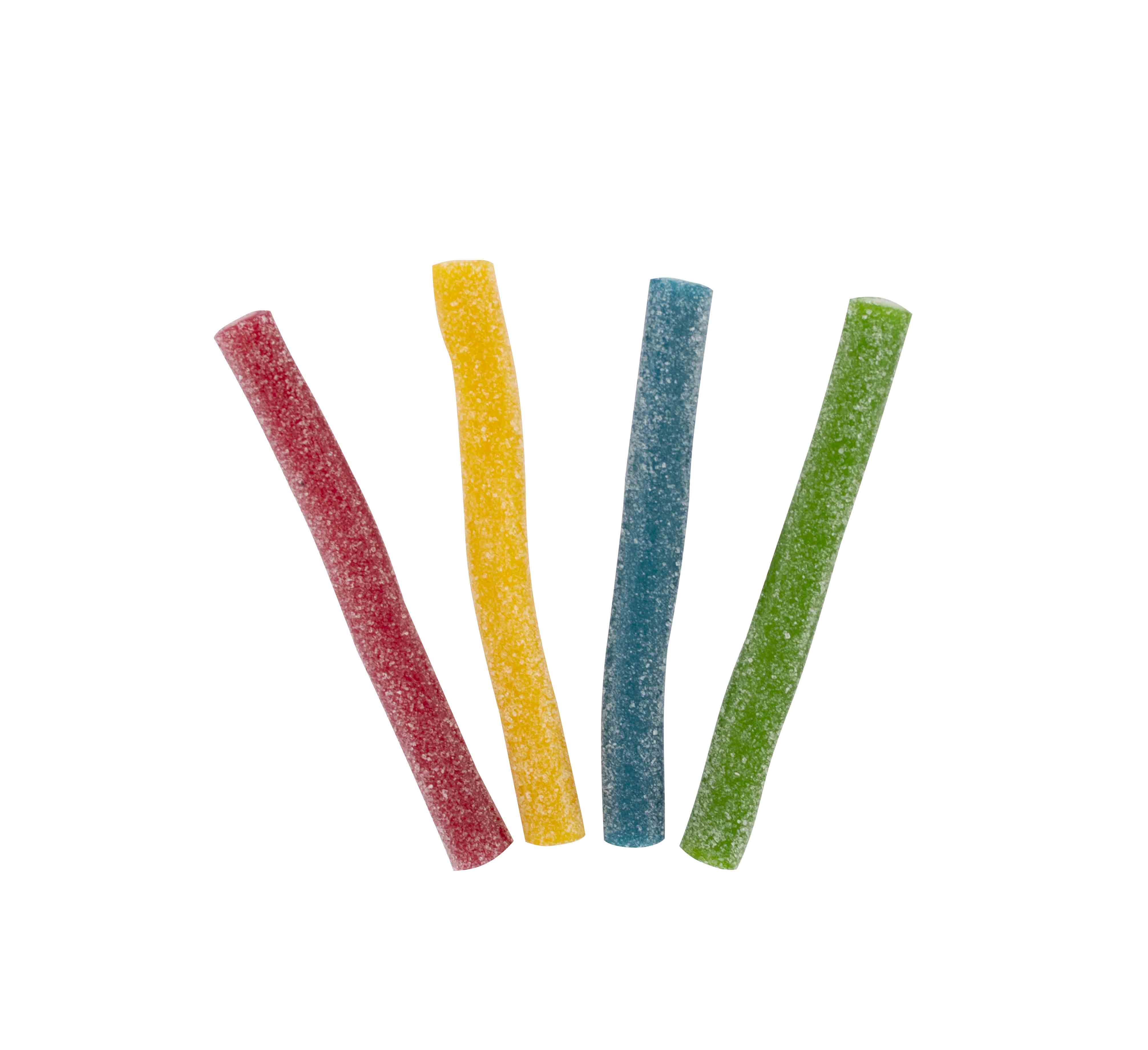 Jelly stick 4 farebné kyslé pelendreky 8g