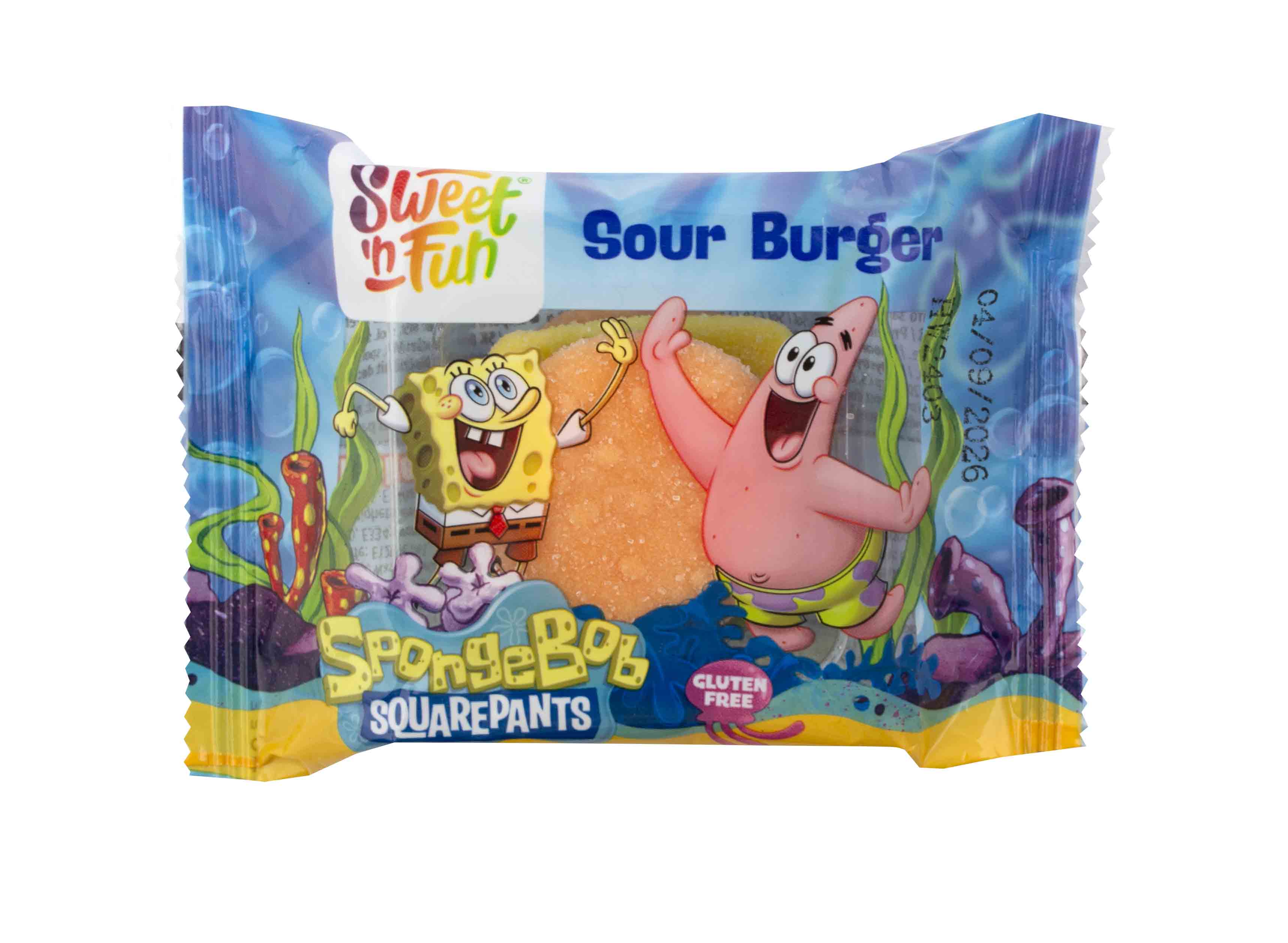 Sponge Bob Burger kyslé želé 40g