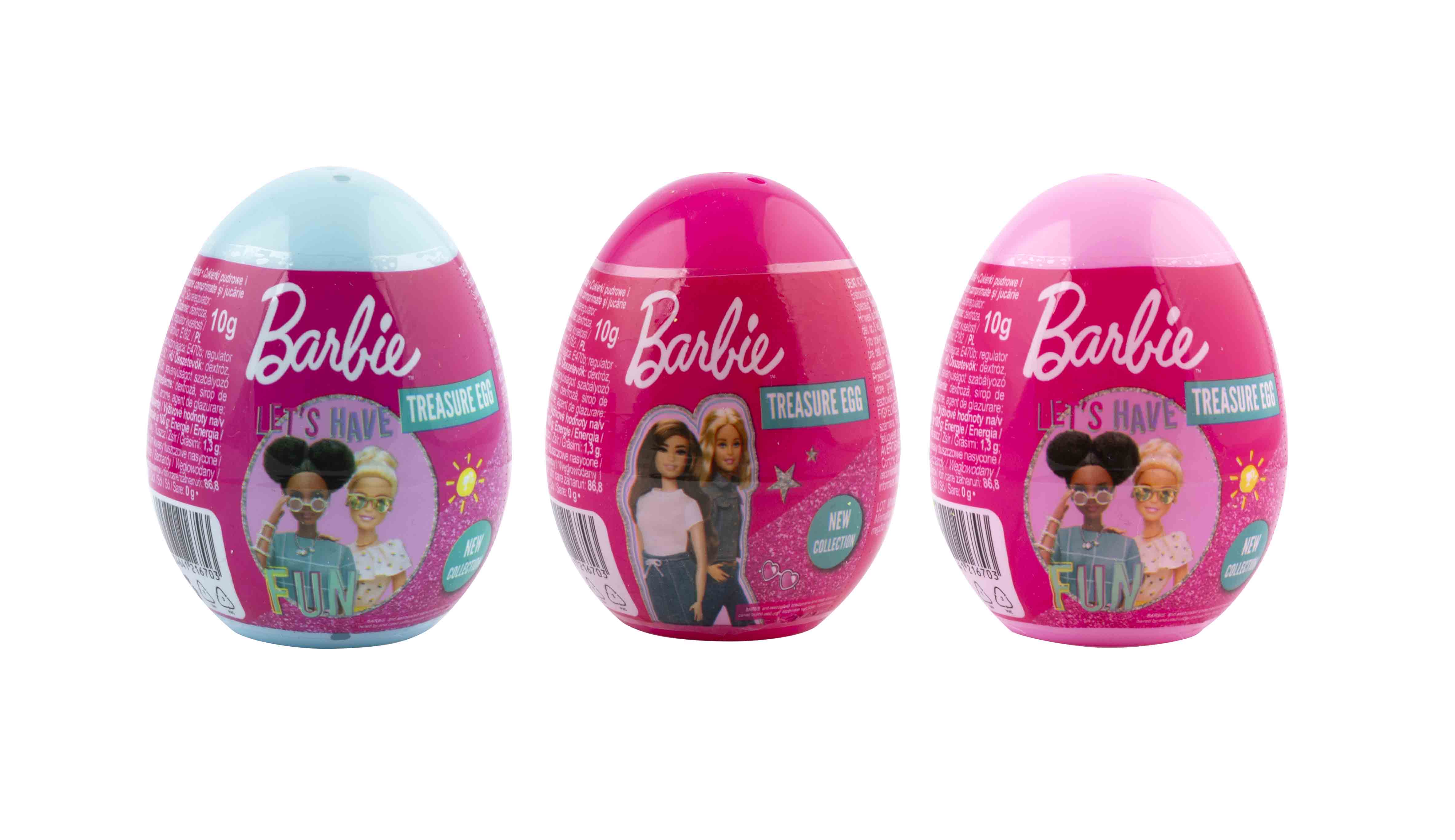 BARBIE eggs+cukr+prekvapenie.10g ( 18ks)