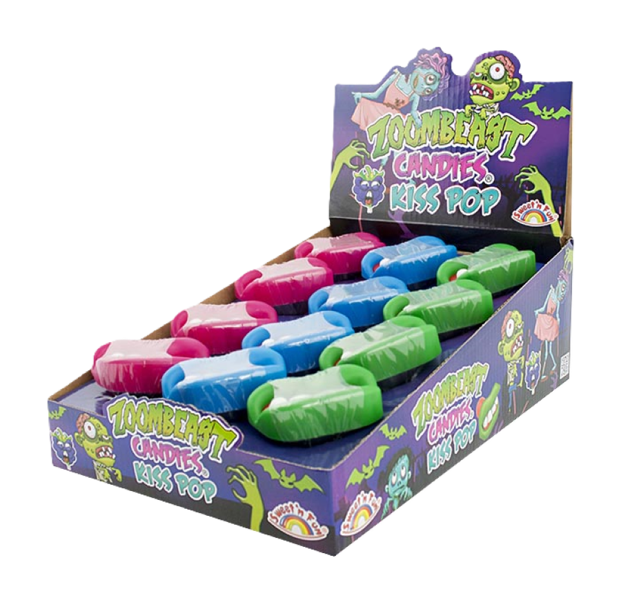 Zoombeast Candies Kiss Pop 15g(12ks)