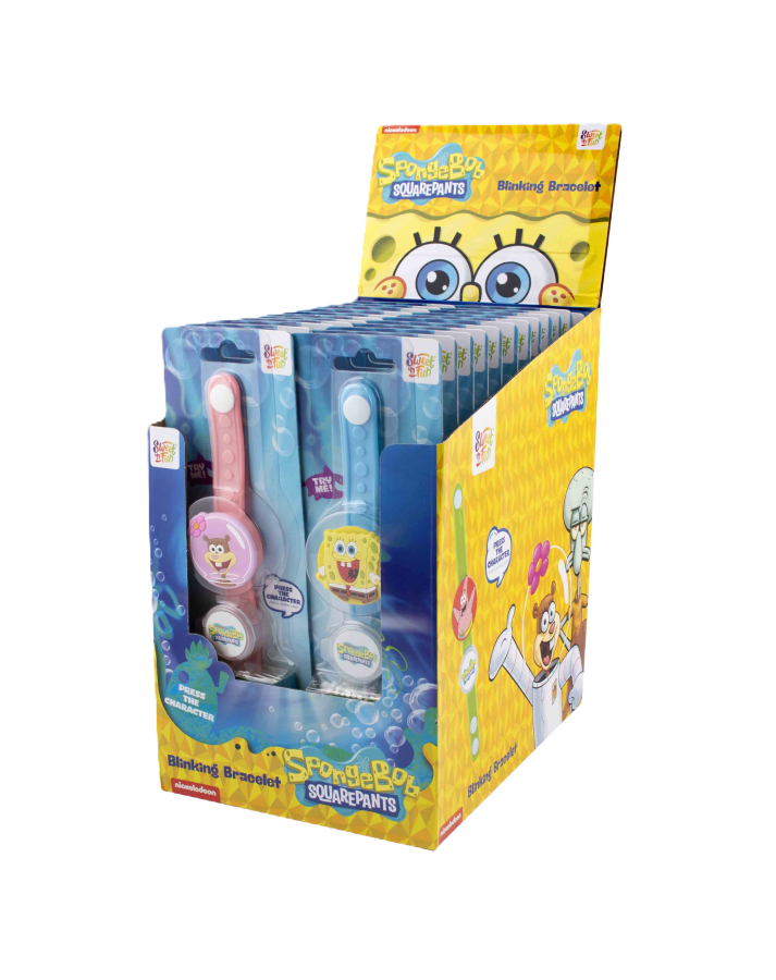 Sponge Bob svietiace hodinky s cukr.10g 