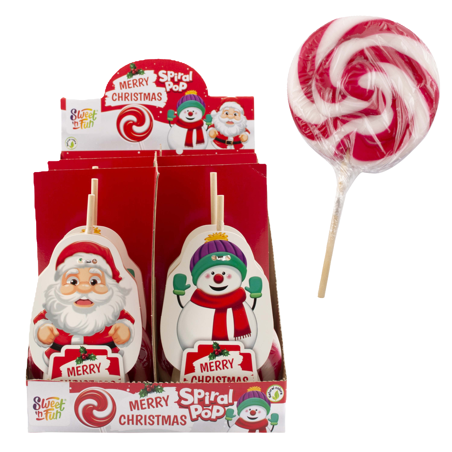  Merry Christmass spiral pop lízanky 90g